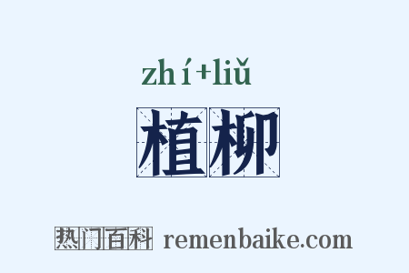 植柳是什么意思的图片